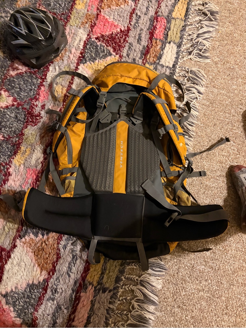 Men's Yellow Hiking Backpack